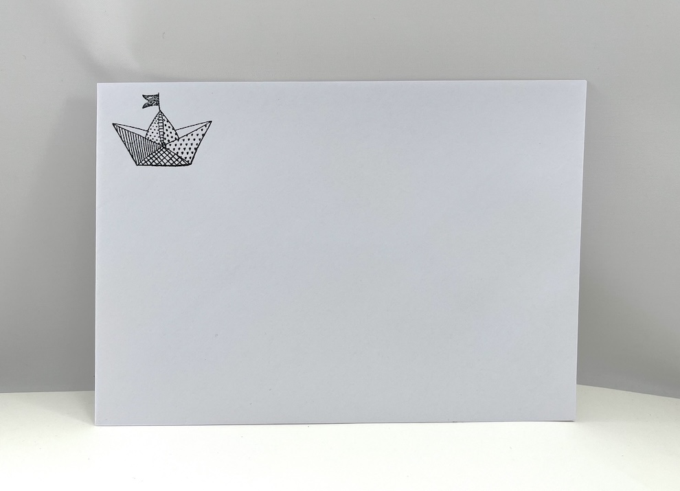 Grußkarte zur Konfirmation „Papierschiff“ – Klappkarte 10,5 x 15 cm – Bild 6