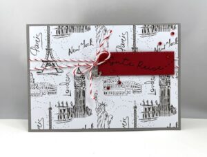 Karte zum Abschluss Ruhestand Reise -Paris-