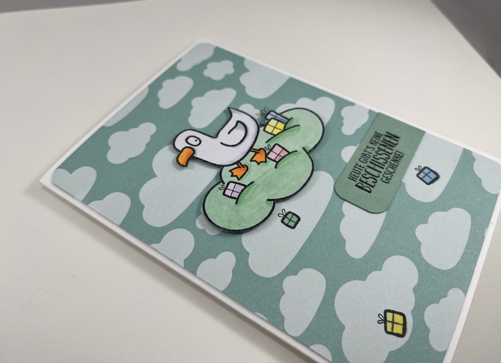 Karte zum Geburtstag -Möwe mit Geschenken- – Bild 5