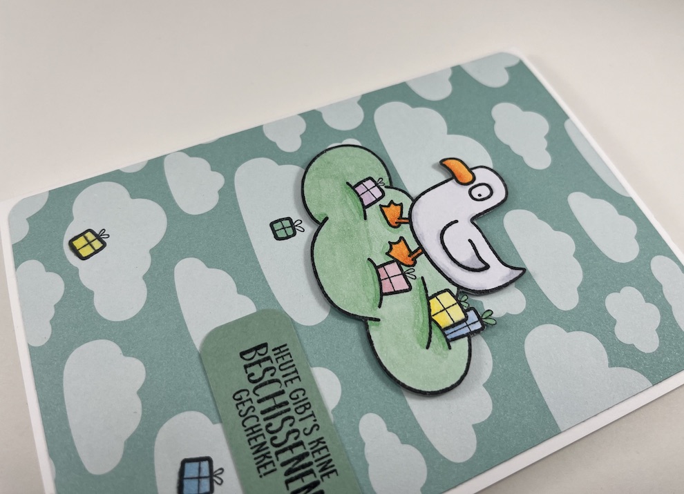 Karte zum Geburtstag -Möwe mit Geschenken- – Bild 4