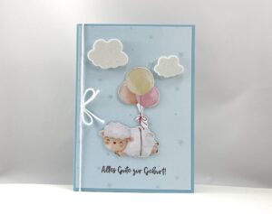 Karte zur Geburt -Schaf-