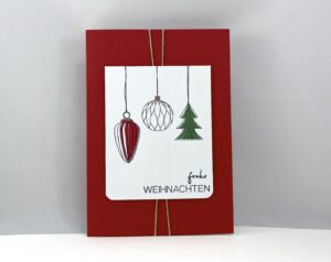 Weihnachtskarte -Baumanhaenger-