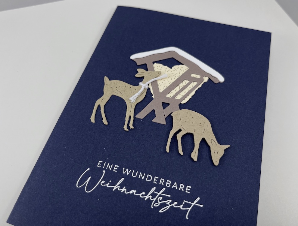 Weihnachtskarte -Futterkrippe- – Bild 2