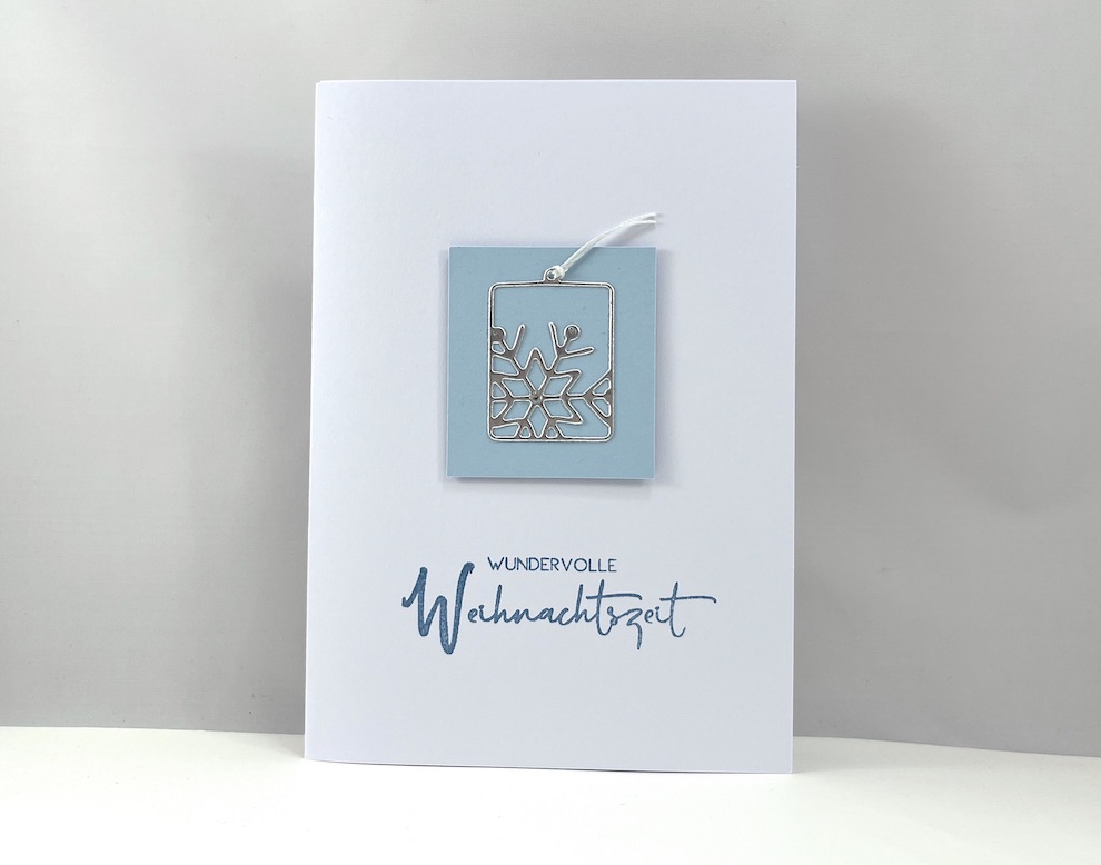 Weihnachtskarte -Schneeflocke-