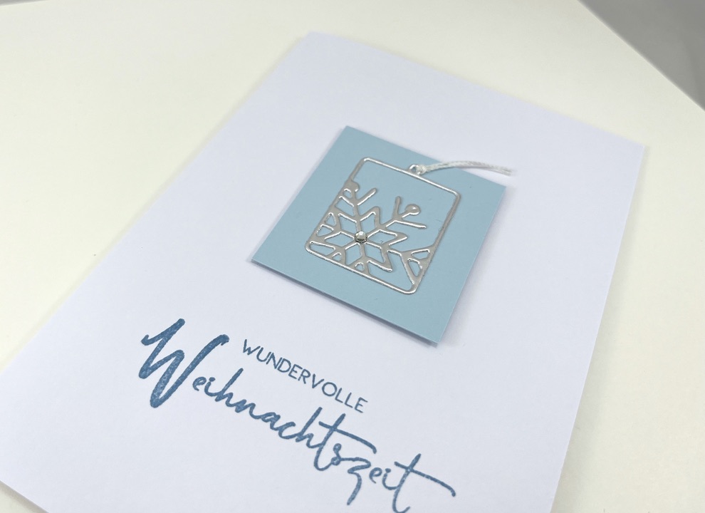 Weihnachtskarte -Schneeflocke- – Bild 2