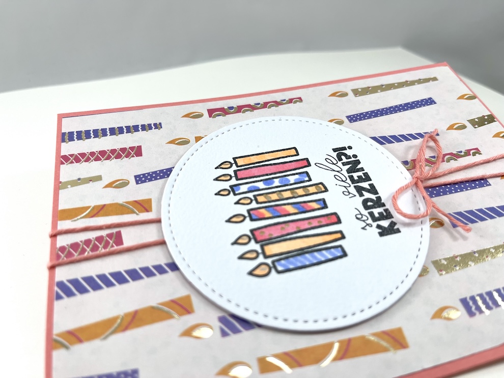 Karte zum Geburtstag -Kerzen- – Bild 2