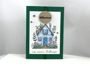 Grußkarte zum Einzug -Haus-
