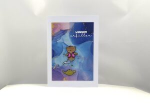 Grußkarte -Wunscherfüller mit Bärchen-