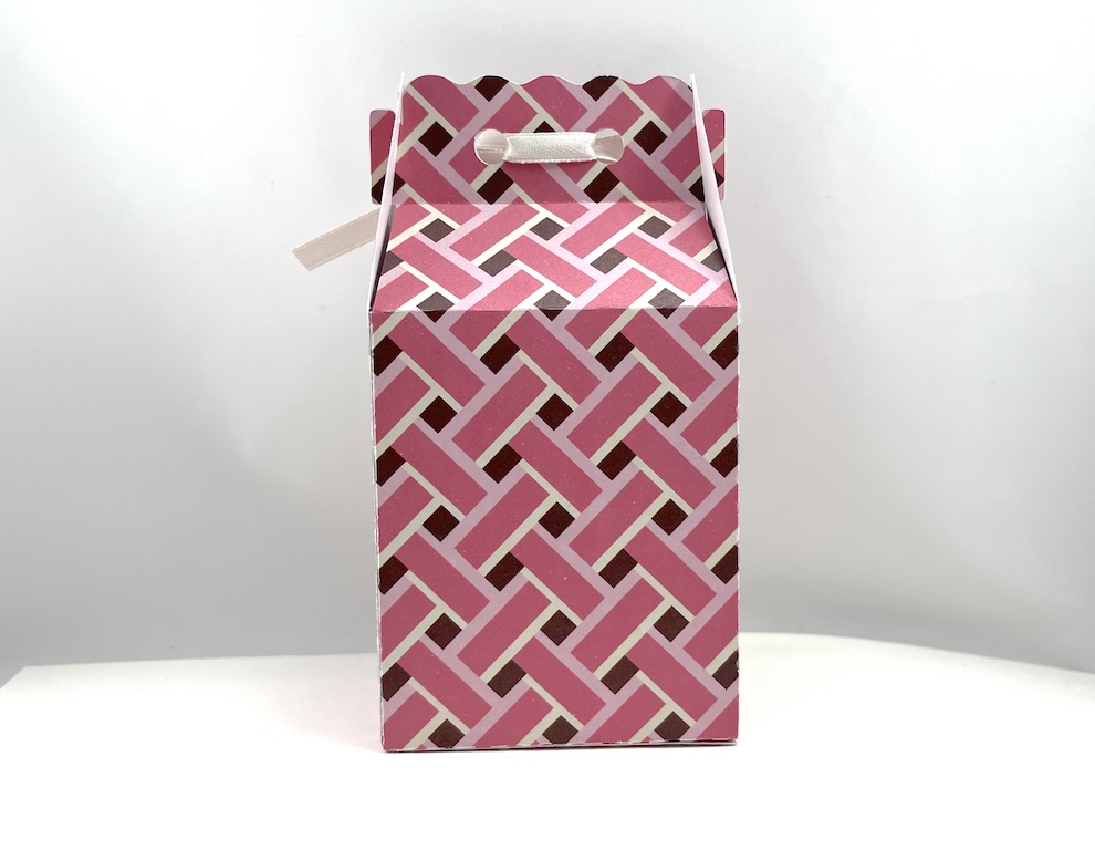 Geschenkverpackung „Kirschen“ – liebevolle Verpackung für kleine Geschenke | 14 x 7,3 x 4,6 cm – Bild 3