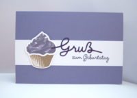 Geburtstagskarte -Cupcake Gruß- Bild 1