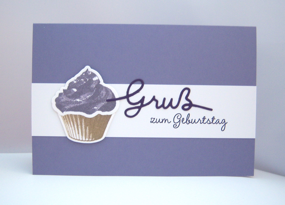 Geburtstag - Geburtstagskarte -Cupcake Gruß- Bild 1