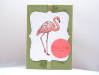 Grußkarte Flamingo Bild 1