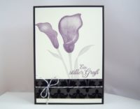 Trauerkarte -Blumen- Bild 1