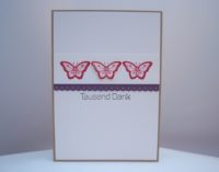 Dankeskarte Schmetterlinge