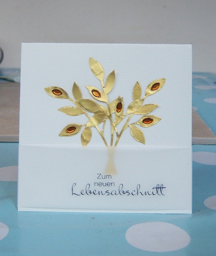 Geburtstag - Geburtstagskarte Goldener Baum
