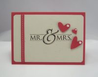 Karte zur Hochzeit Mr & Mrs 1