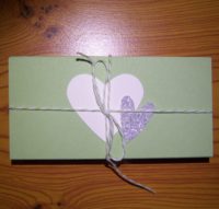 Verpackung zum Valentinstag grün 1