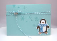 Weihnachtskarte Pinguin 1